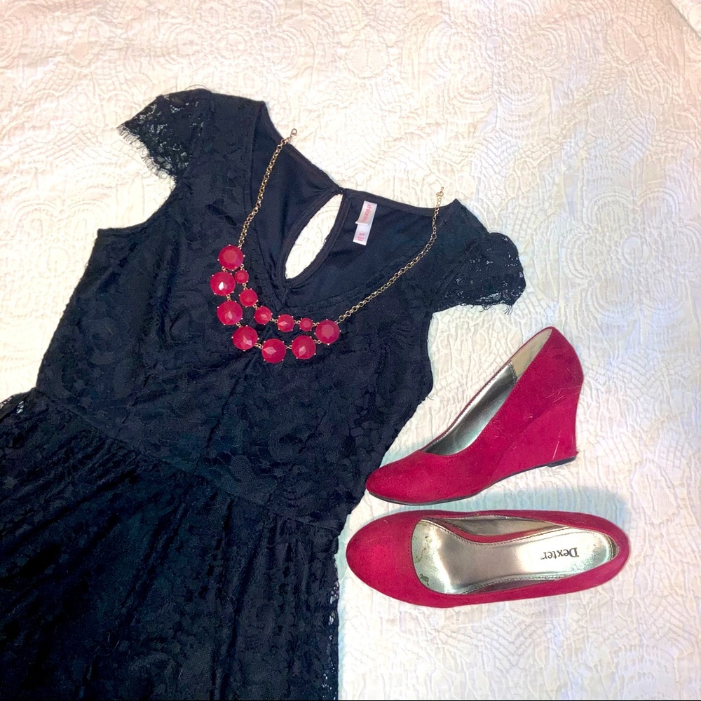 Xhilaration | Black Lace Dress - Picture 1 of 7